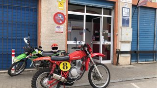 Suzuki Motocross Roja Vintage Restaurada