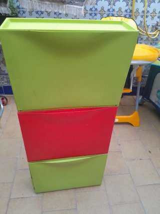 Zapatero colores de plástico