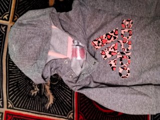 Sudadera Adidas Gris Niña 6 Mese nueva con capucha