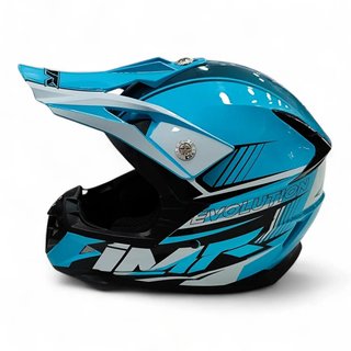 CASCO DE MOTOCROSS NIÑO IMR EVOLUTION YM AZUL