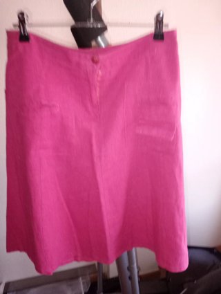 Falda rosa fucsia