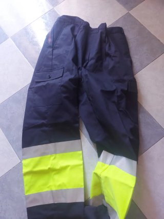 Pantalones de trabajo hombre azul con reflectantes