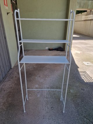 Porta accessori metallo bianco