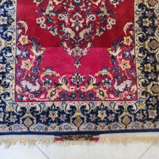 Tappeto Persiano Isfahan trama seta- 125x84 cm