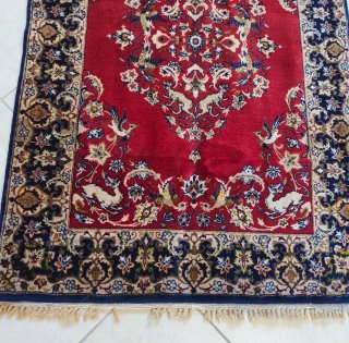 Tappeto Persiano Isfahan trama seta- 125x84 cm
