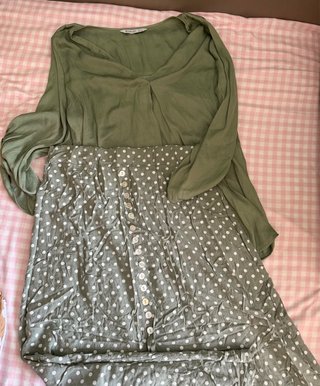 Conjunto Blusa y Falda Midi