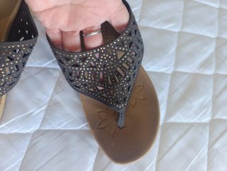 Sandalias cuña Skechers plataforma 39