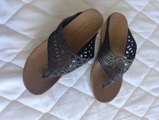 Sandalias cuña Skechers plataforma 39