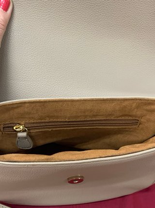 Borsa tracolla Thun ecopelle beige floreale