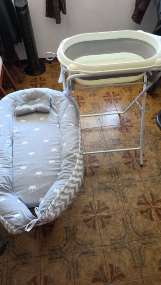 Bañera y moisés para bebé