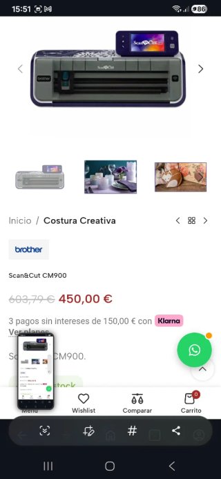 PLOTTER BROTHER CM900 "NUEVO"