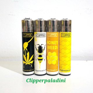 4 Accendini Clipper Tema Api e Miele Israel