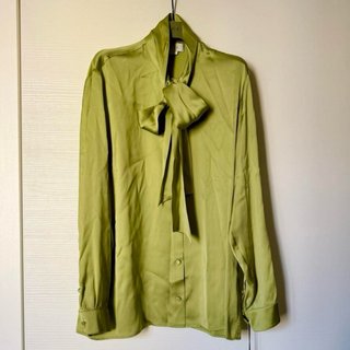 Camicia Gucci in seta verde nuova
