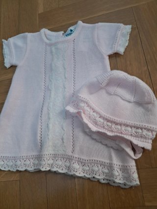 Vestido bebé niña 6 meses rosa
