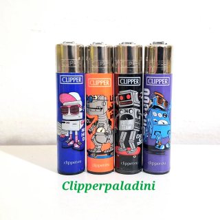 Accendini Clipper Robot Vintage