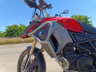 BMW F800GS Roja y Plata
