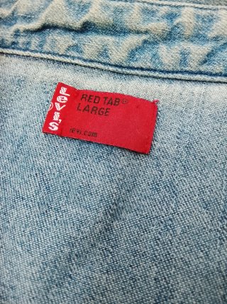 Vintage Camicia Denim Levi's Tg L