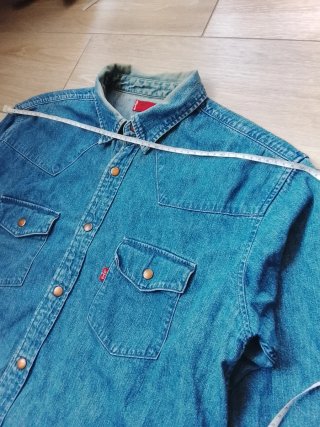 Vintage Camicia Denim Levi's Tg L