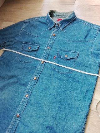 Vintage Camicia Denim Levi's Tg L