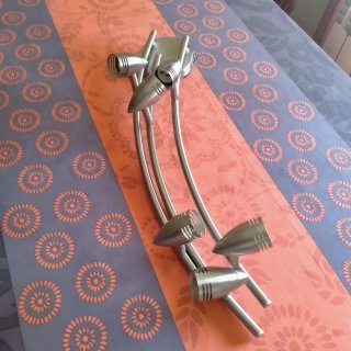 Lámpara de salón cromada diseño moderno y elegante