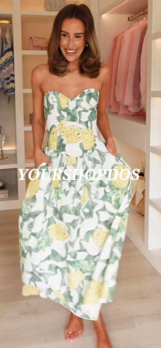 Vestido Corsetero Estampado Frutas Talla XL zara