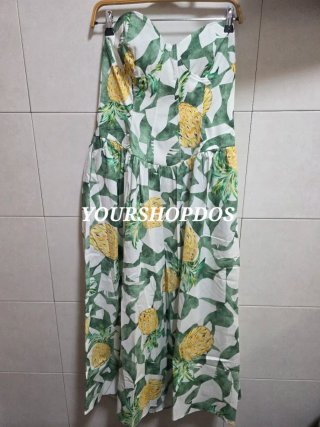 Vestido Corsetero Estampado Frutas Talla XL zara