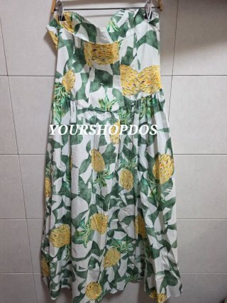Vestido Corsetero Estampado Frutas Talla XL zara