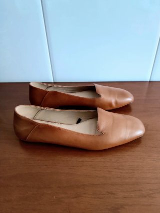 Zapatos planos Massimo Dutti marrones