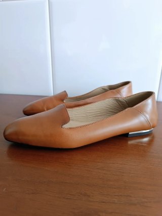 Zapatos planos Massimo Dutti marrones