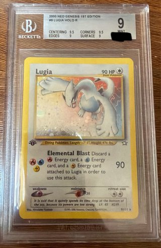 Lugia 1ª Edición Neo Genesis Beckett 9