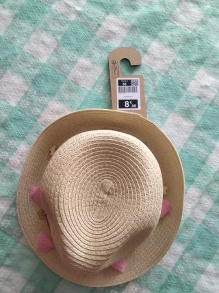 Sombrero de paja verano con adornos