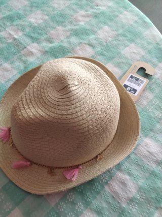 Sombrero de paja verano con adornos