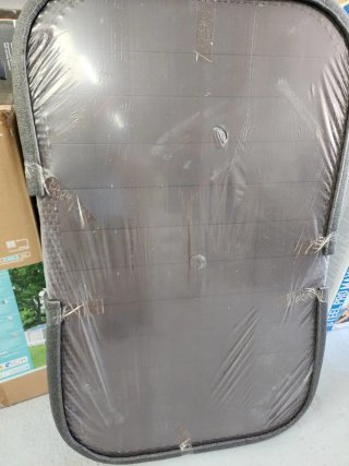 Mesa rectangular exterior de resina