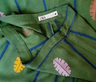 Falda boho bordados Zara, S