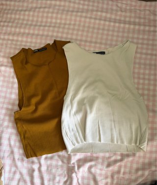 Pack 2 camisetas básicas estilo crop