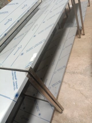 MESA  ACERO INOXIDABLE TRABAJO 1.5M MIRA MI PERFIL