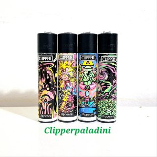 4 Accendini Clipper Design Unici