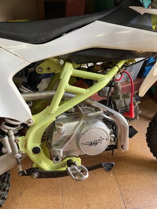 Pitbike Motocross 125cc Blanca y Verde