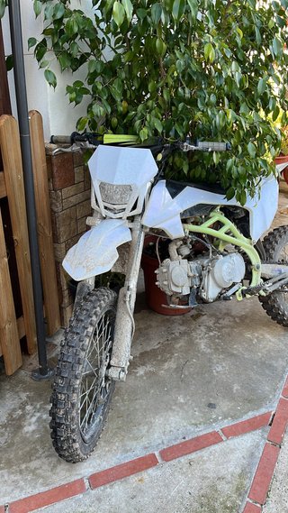 Pitbike Motocross 125cc Blanca y Verde