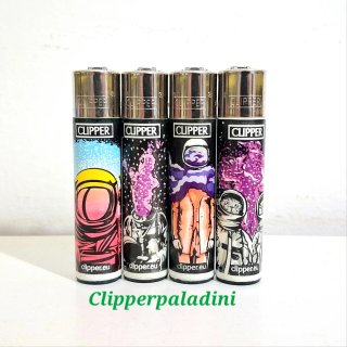 Accendini Clipper Set 4 Pezzi Tema Spazio