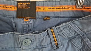 Superdry Pantalón Corto Cargo Azul