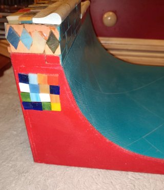 Blackriver Fingerboard Half-pipe Winklers 80s