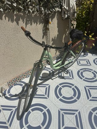 Bicicleta paseo color verde menta