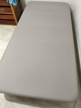 Canapé 105 cm beige/gris