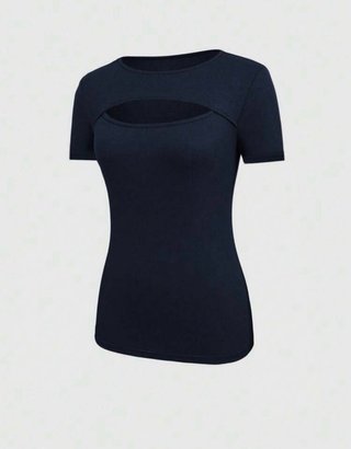 Top azul oscuro