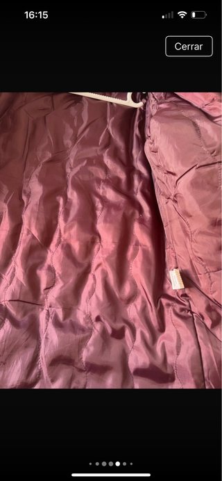 Anorak acolchado morado talla 42