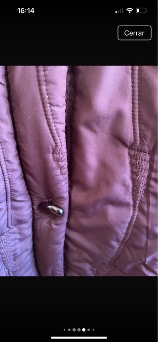 Anorak acolchado morado talla 42