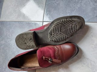 Zapatos Oxford Burdeos con Tassel