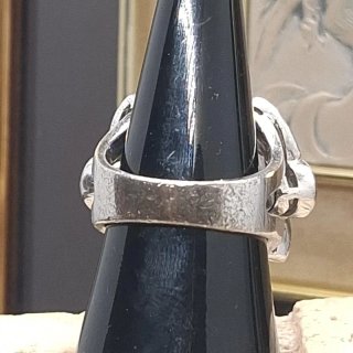 Anello anillo argento 925 bombato cocktail