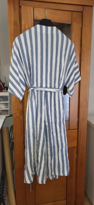 Vestido Rayas Azul y Blanco